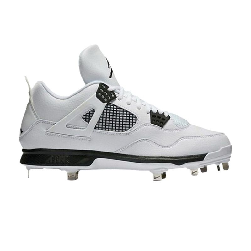 Air Jordan 4 Retro Metall Hvit Svart Herresko