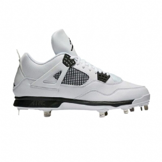 Air Jordan 4 Retro Metall Hvit Svart Herresko