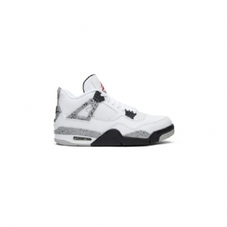 Air Jordan 4 Retro Og Hvite Grå Herresko