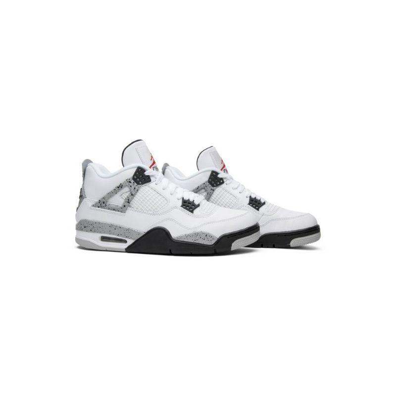 Air Jordan 4 Retro Og Hvite Grå Herresko
