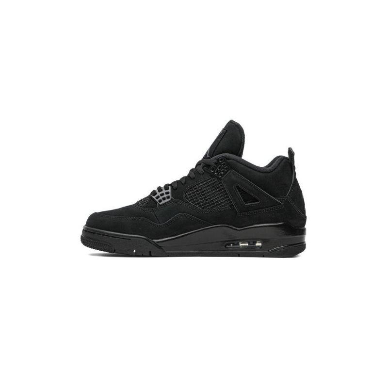 Air Jordan 4 Retro Svart Grå Herresko