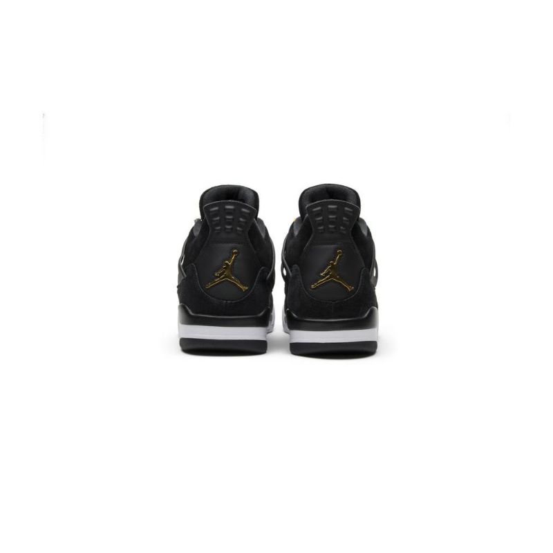 Air Jordan 4 Retro Svart Gull Hvit Herresko