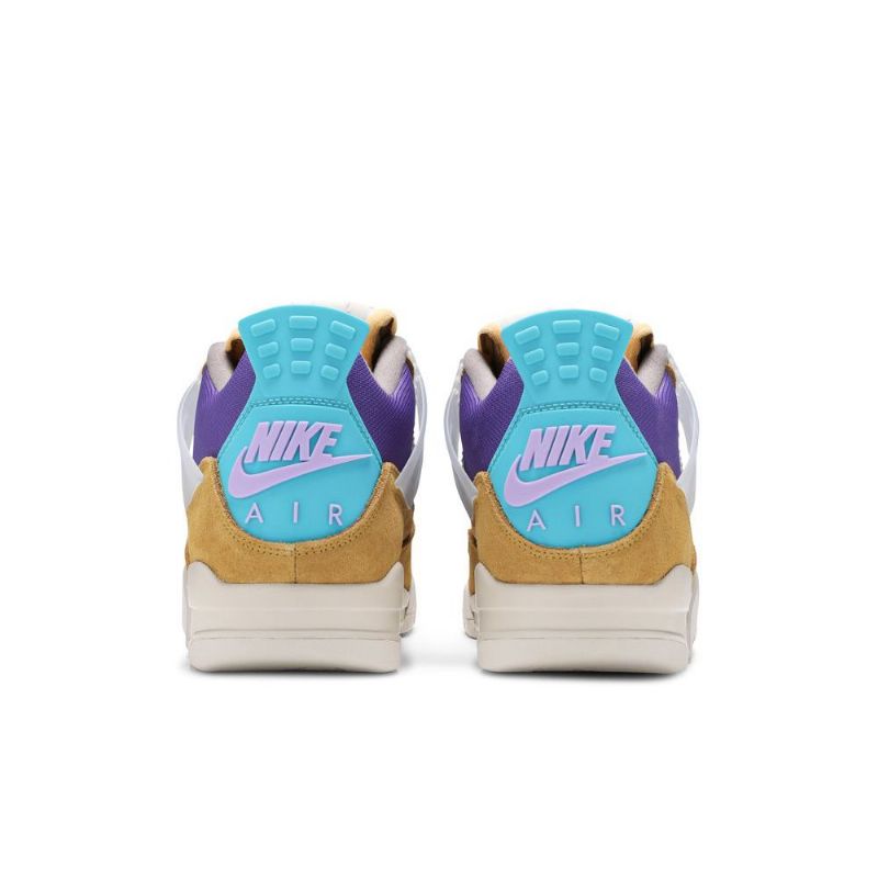 Air Jordan 4 Union La Retro Brun Lilla Turkis Herresko