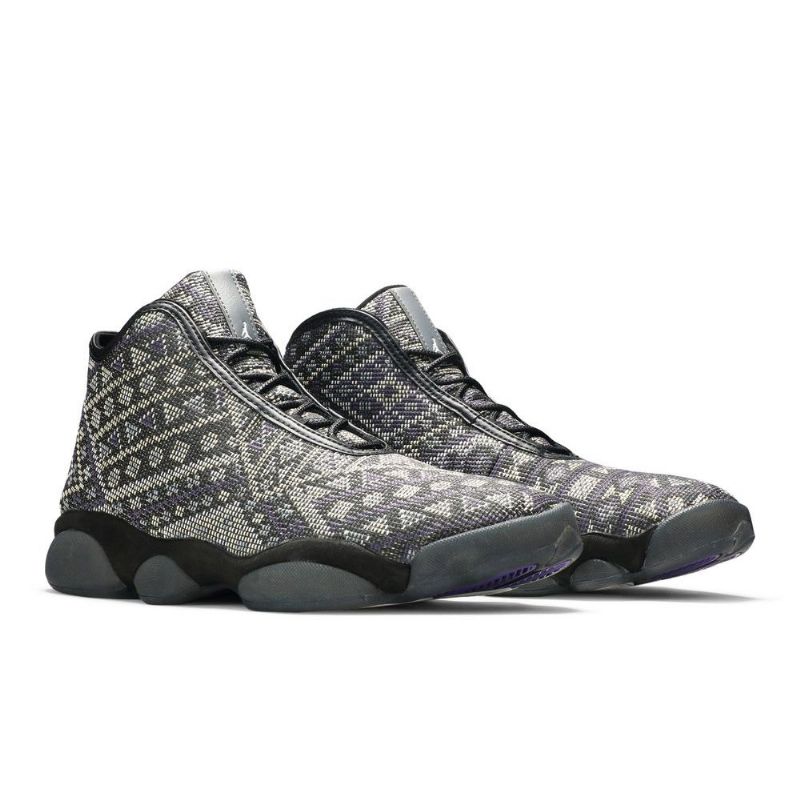 Air Jordan Horizon Premium Svart Grå Herresko