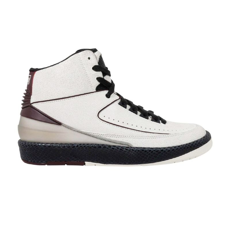 Air Jordan 2 A Ma Maniére Retro Sp Hvit Sort Bordeaux Herresko