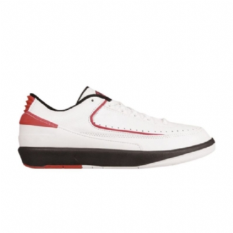 Air Jordan 2 Lav Og Hvit Svart Rød Herresko