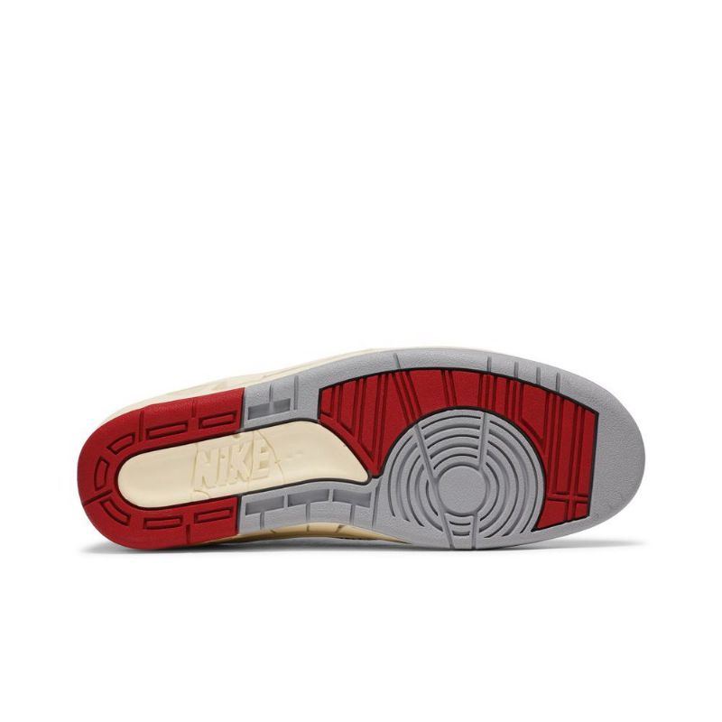 Air Jordan 2 Off-hvit Retro Low Sp Hvit Rød Beige Herresko