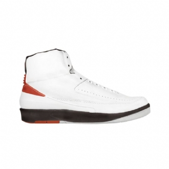 Air Jordan 2 Og Hvit Svart Rød Herresko