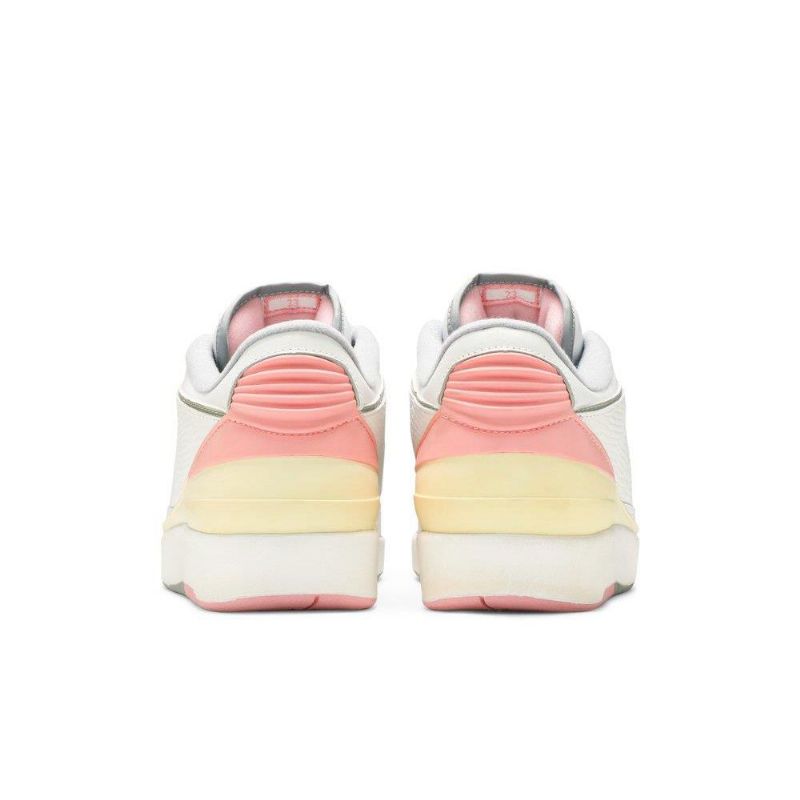 Air Jordan 2 Retro Lav Hvit Gul Rosa Damesko