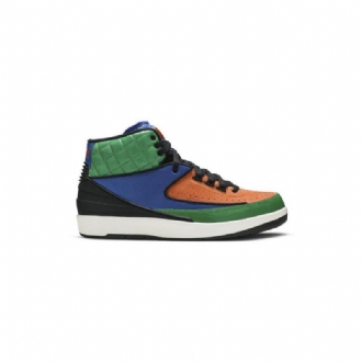 Air Jordan 2 Retro Svart Flerfarget Damesko