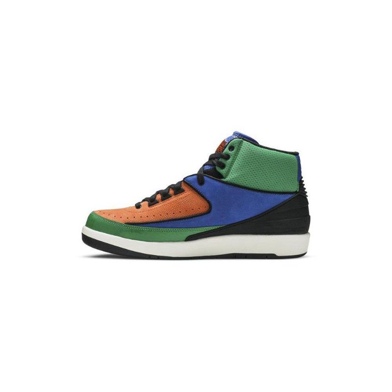 Air Jordan 2 Retro Svart Flerfarget Damesko
