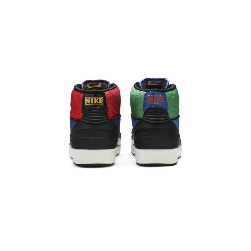 Air Jordan 2 Retro Svart Flerfarget Damesko