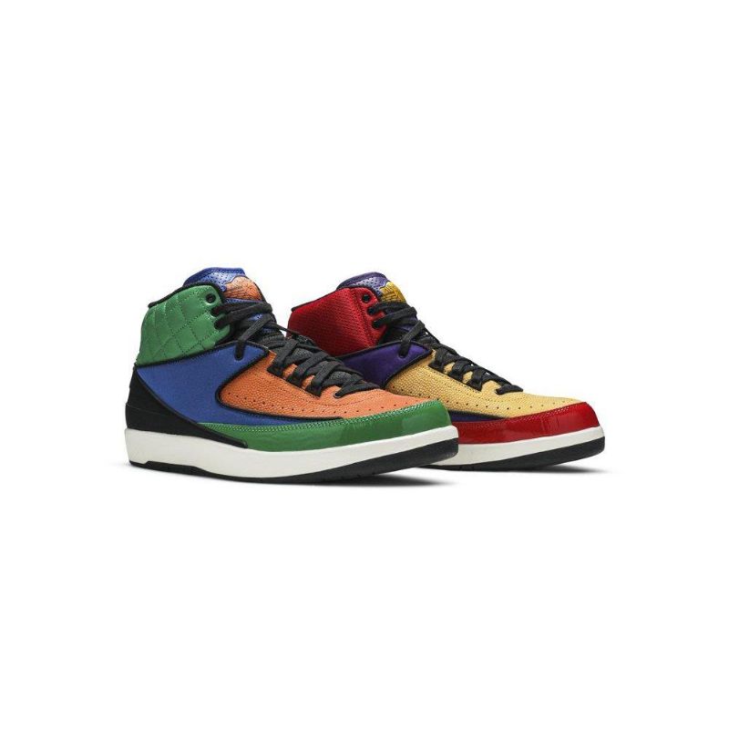 Air Jordan 2 Retro Svart Flerfarget Damesko