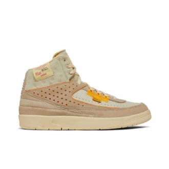 Air Jordan 2 Union La Retro Sp Khaki Oransje Herresko