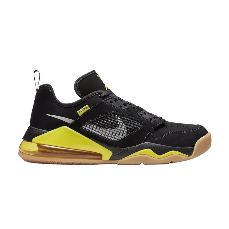 Air Jordan Mars 270 Lav Svart Gul Sølv Herresko