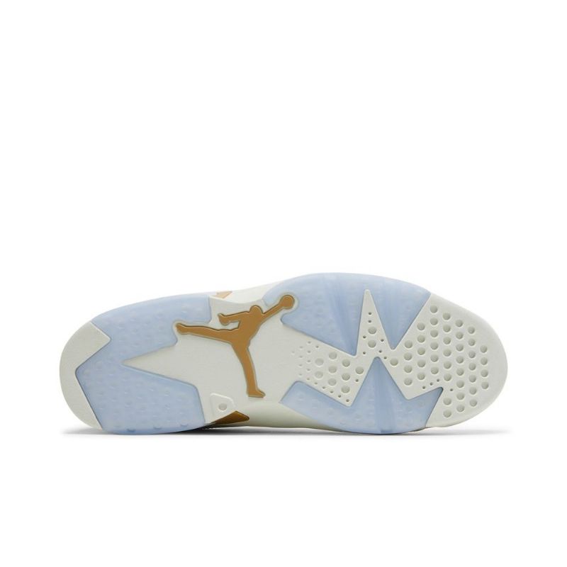 Air Jordan 6 Low Hvit Gull Herresko