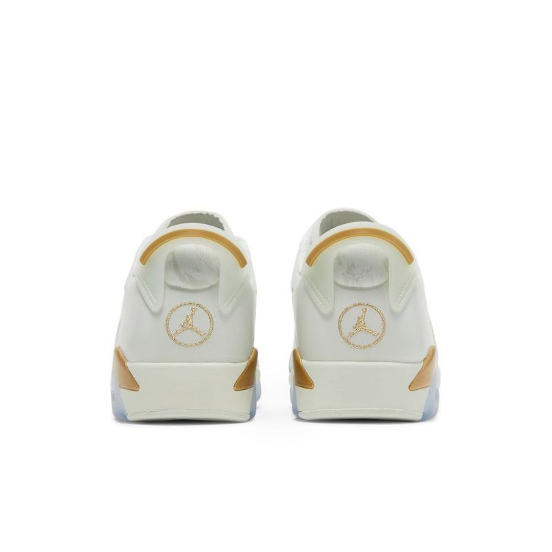 Air Jordan 6 Low Hvit Gull Herresko