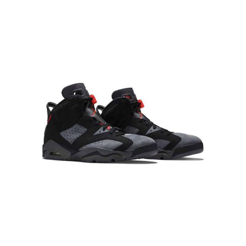 Air Jordan 6 Paris Saint-germain Retro Grå Svart Rød Herresko