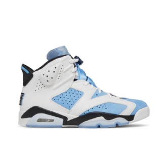 Air Jordan 6 Retro Blå Hvit Svart Herresko