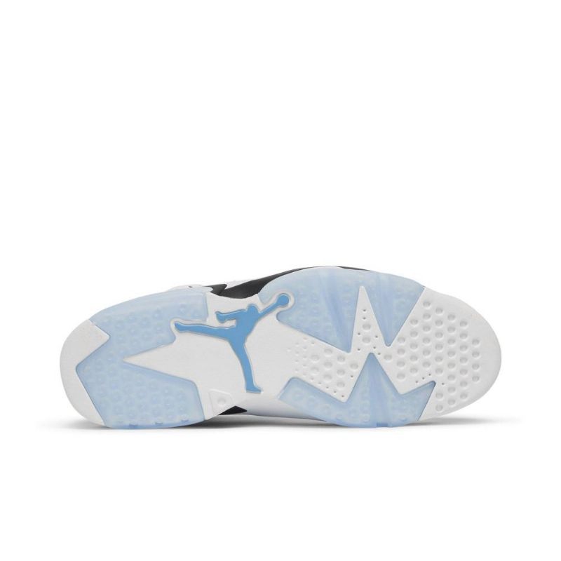 Air Jordan 6 Retro Blå Hvit Svart Herresko