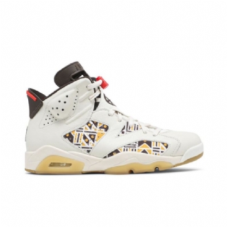Air Jordan 6 Retro Hvit Brun Svart Herresko