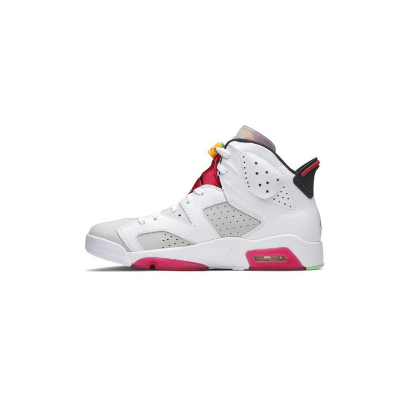 Air Jordan 6 Retro Hvit Grå Rød Svart Herresko