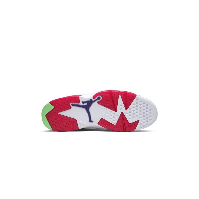 Air Jordan 6 Retro Hvit Grå Rød Svart Herresko
