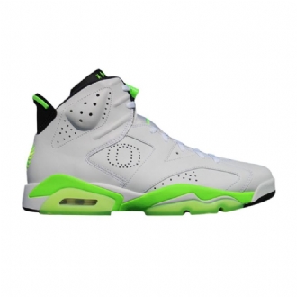 Air Jordan 6 Retro Hvit Grønn Svart Herresko
