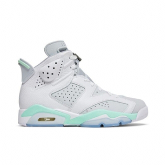 Air Jordan 6 Retro Hvit Grønne Damesko