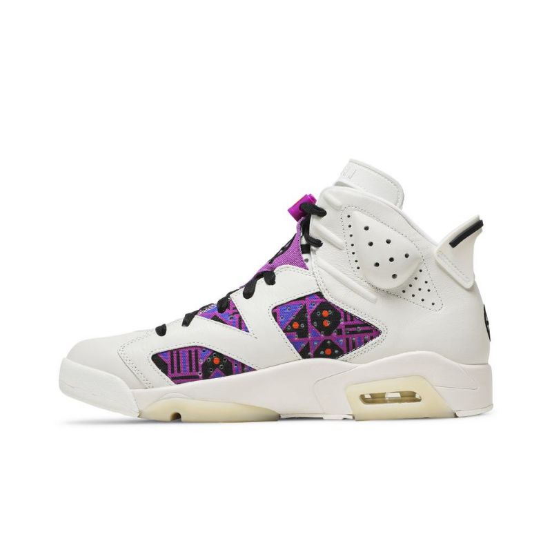 Air Jordan 6 Retro Hvit Lilla Svart Herresko