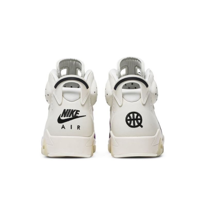Air Jordan 6 Retro Hvit Lilla Svart Herresko