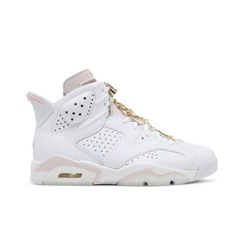 Air Jordan 6 Retro Hvitt Gull Damesko