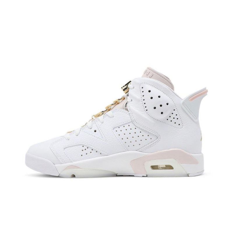 Air Jordan 6 Retro Hvitt Gull Damesko