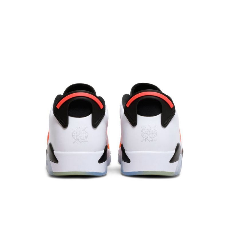Air Jordan 6 Retro Low Se Hvit Svart Gul Oransje Herresko