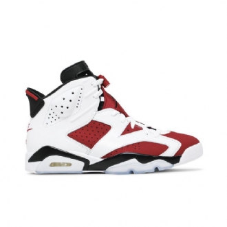 Air Jordan 6 Retro Og Hvit Rød Svart Herresko