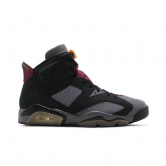 Air Jordan 6 Retro Svart Grå Bordeaux Herresko