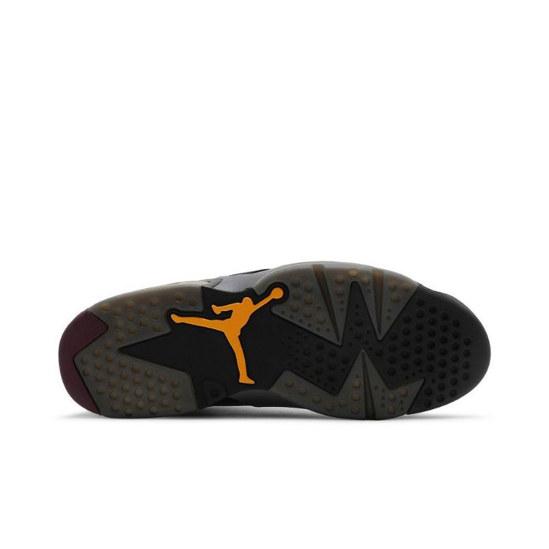 Air Jordan 6 Retro Svart Grå Bordeaux Herresko