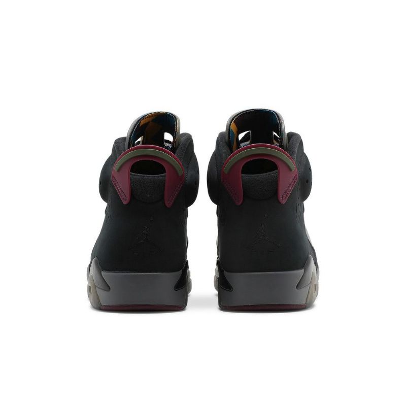 Air Jordan 6 Retro Svart Grå Bordeaux Herresko