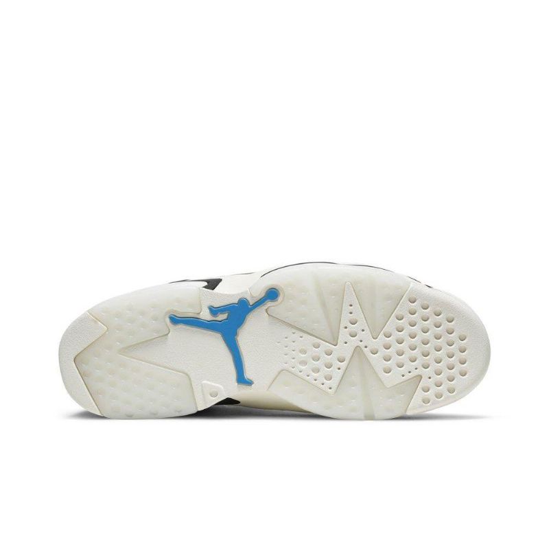 Air Jordan 6 Retro Svart Grå Sølv Damesko