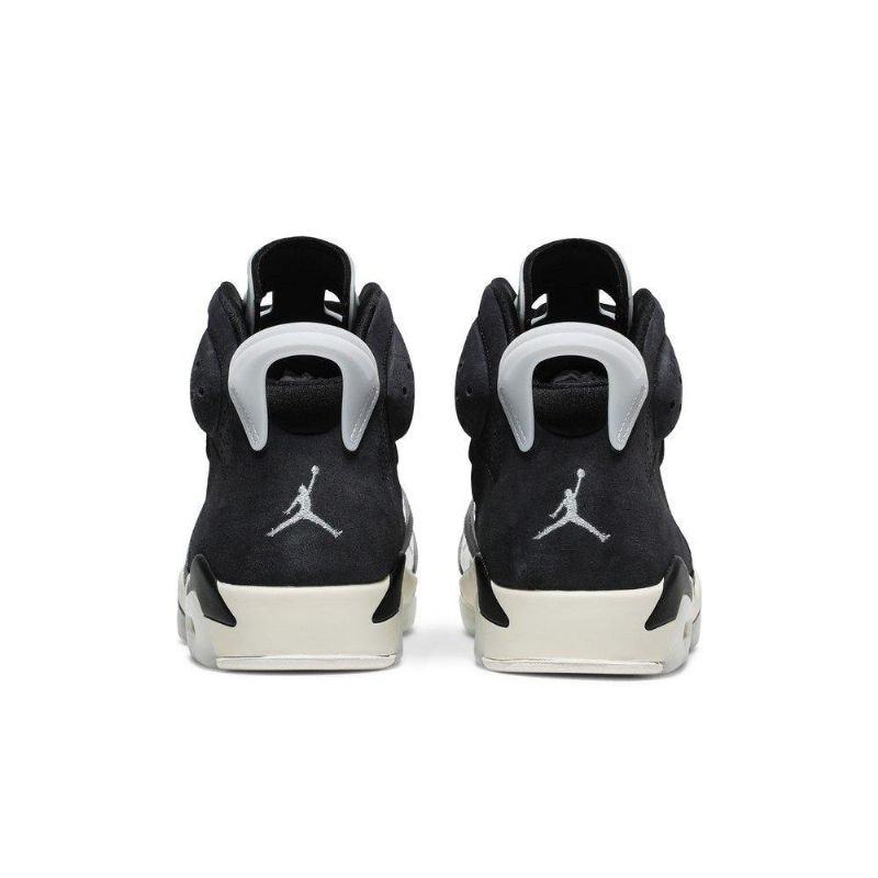 Air Jordan 6 Retro Svart Grå Sølv Damesko
