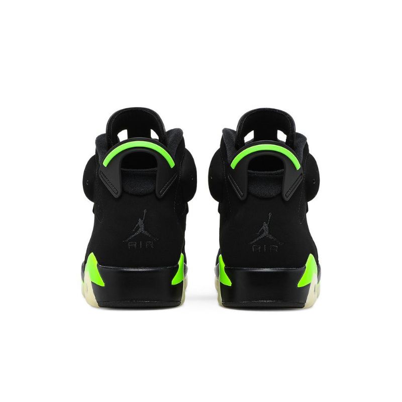 Air Jordan 6 Retro Svart Grønne Herresko