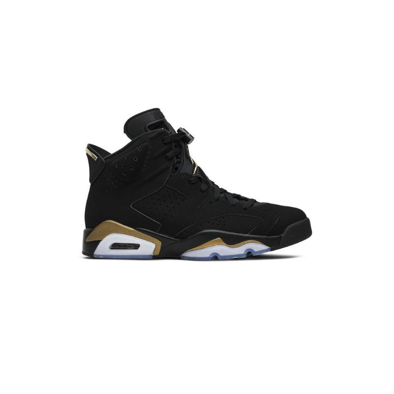 Air Jordan 6 Retro Svart Gull Herresko