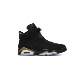 Air Jordan 6 Retro Svart Gull Herresko