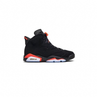 Air Jordan 6 Retro Svart Rød Herresko
