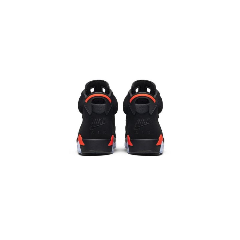 Air Jordan 6 Retro Svart Rød Herresko