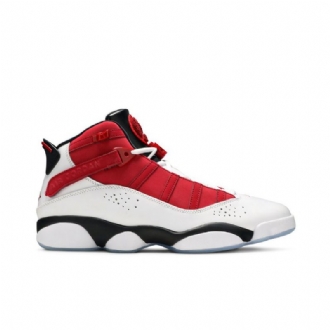 Air Jordan 6 Ringer Hvit Rød Svart Herresko