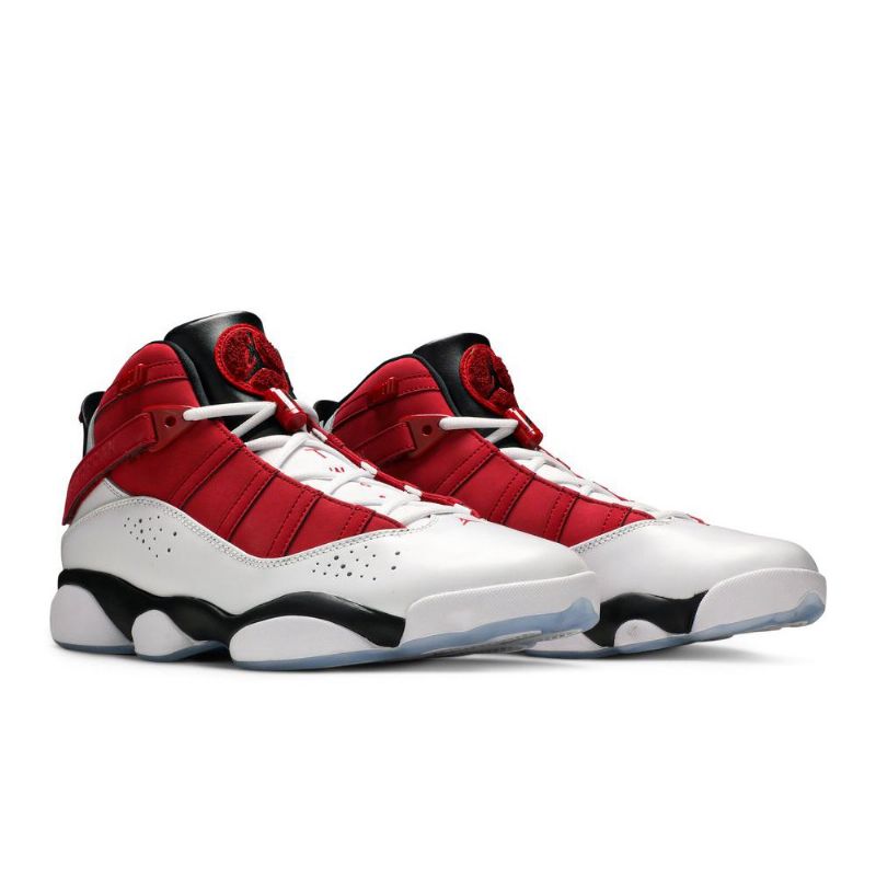 Air Jordan 6 Ringer Hvit Rød Svart Herresko