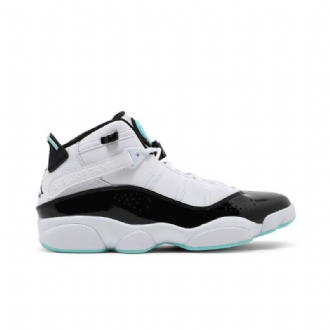 Air Jordan 6 Ringer Hvit Svart Blå Herresko