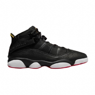 Air Jordan 6 Ringer Svart Gul Herresko