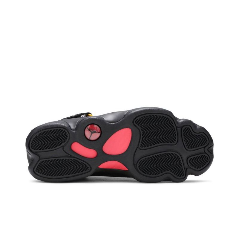 Air Jordan 6 Ringer Svart Rødt Gull Herresko
